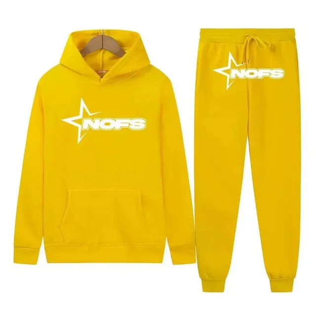 Corteiz Hoodie and Joggers Set Star Logo