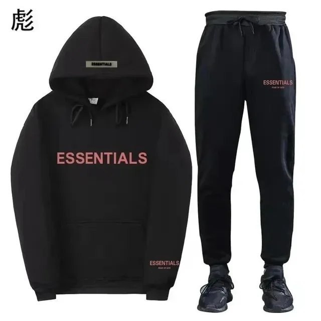Fear of God Essentials Hoodie and Joggers Set Essentials Logo
