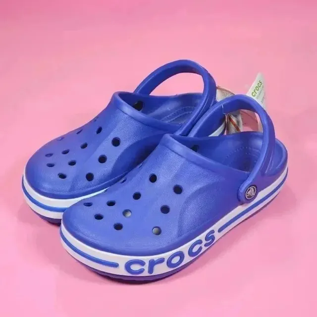 Crocs Classic Clog Royal Blue with White Stripe