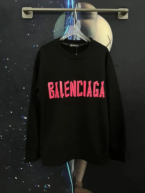 Balenciaga Logo Sweatshirt Bold Pink Logo