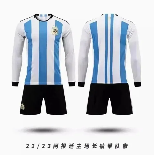 Adidas × Argentina National Team Argentina Home Long Sleeve Jersey 2022/23 Match Kit