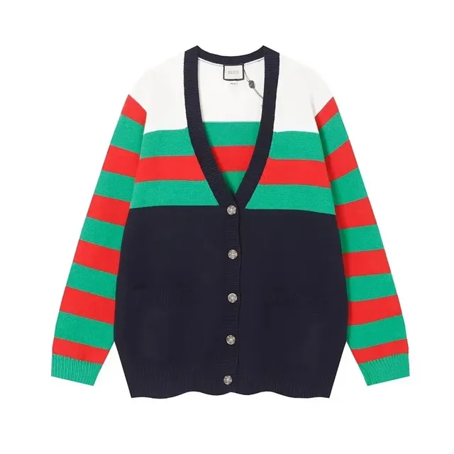 Gucci Striped Cardigan Web Stripe