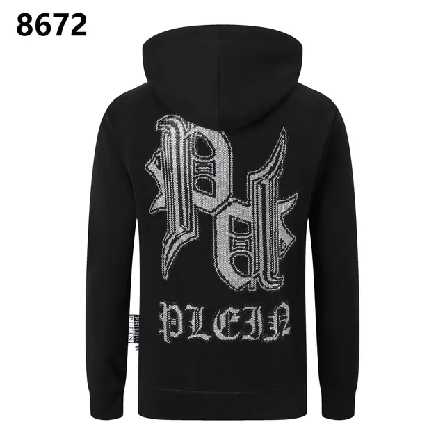 Philipp Plein Hoodie Crystal Logo