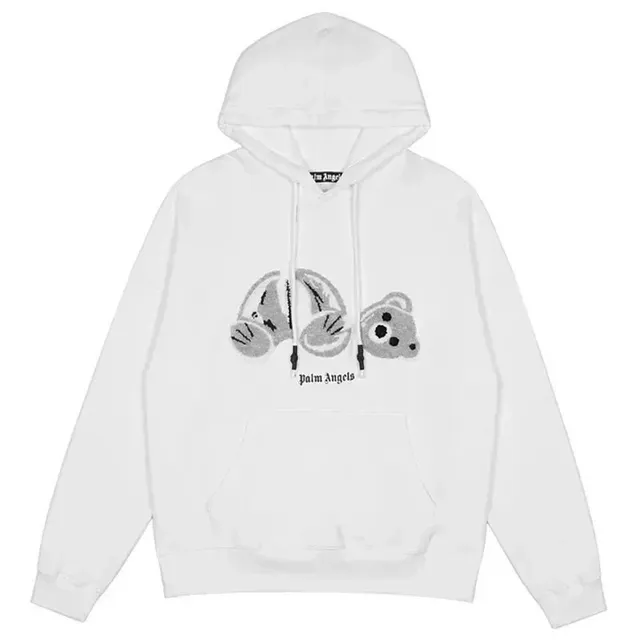 Palm Angels Hoodie Bear Embroidery