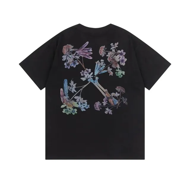 Off-White T-Shirt Floral Arrow Print