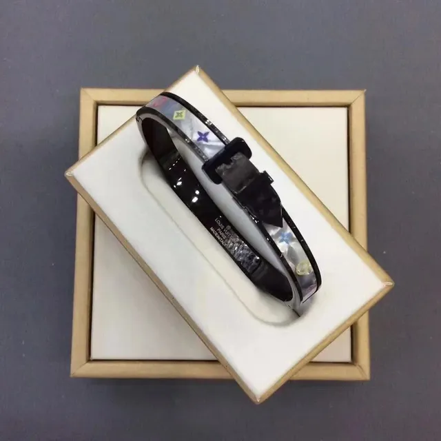 Louis Vuitton Bangle Bracelet Monogram Canvas Inlay