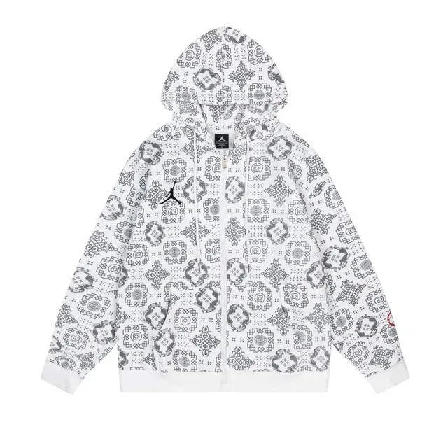 Jordan Zip-Up Hoodie Dragon Print