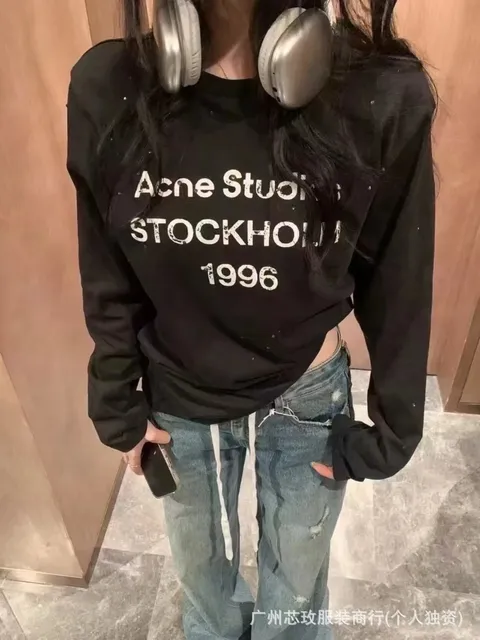 Acne Studios Graphic Sweatshirt Stockholm 1996 Print