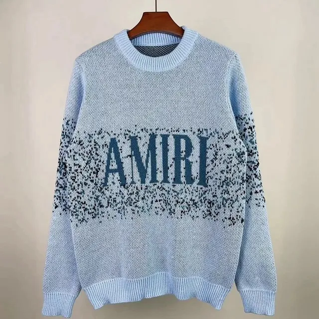 Amiri Knit Sweater Logo Intarsia