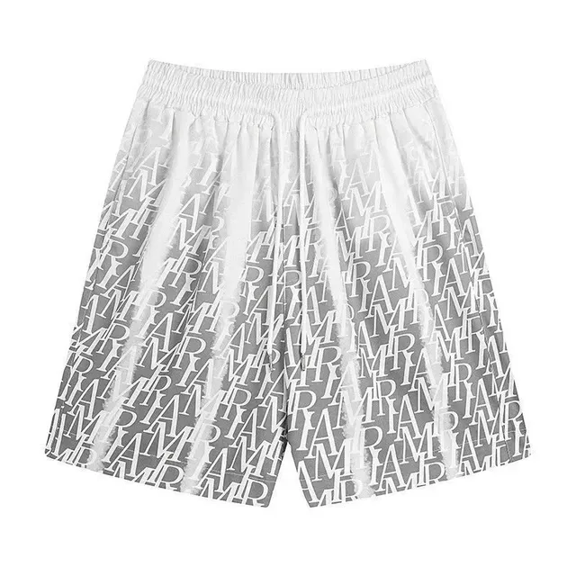 Amiri Logo Print Shorts All-Over Monogram
