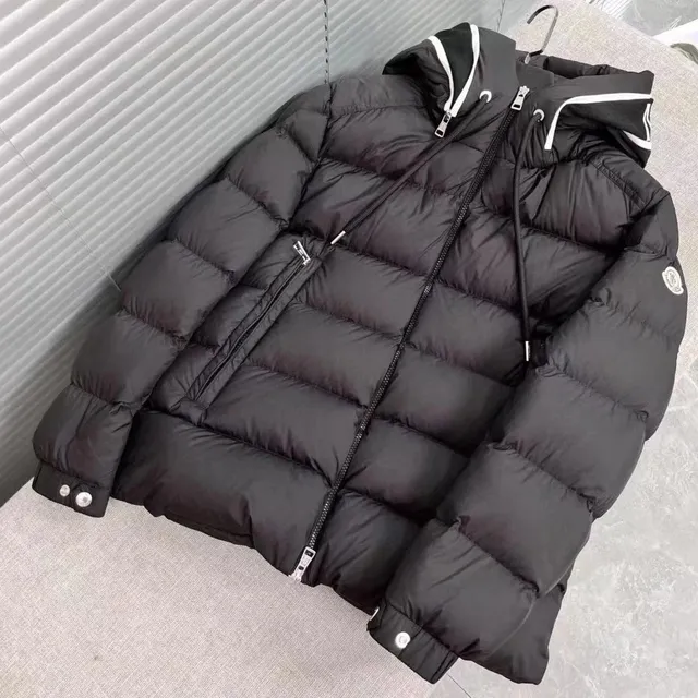 Moncler Puffer Jacket Contrast Trim Hood