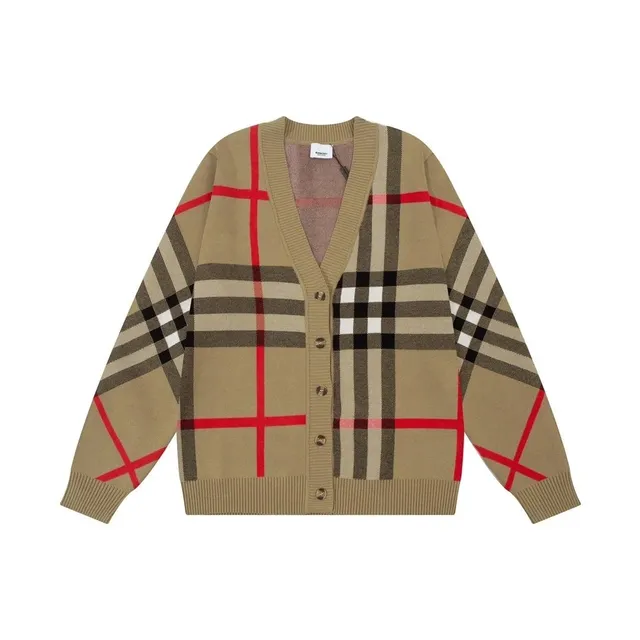 Burberry Checkered Cardigan Classic Vintage Check