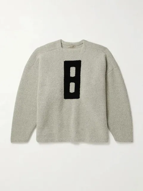 Balenciaga Knit Sweater Logo Intarsia