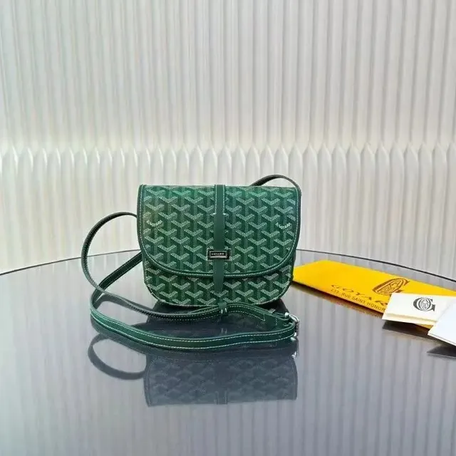Goyard Saint Louis PM Green Goyardine Canvas