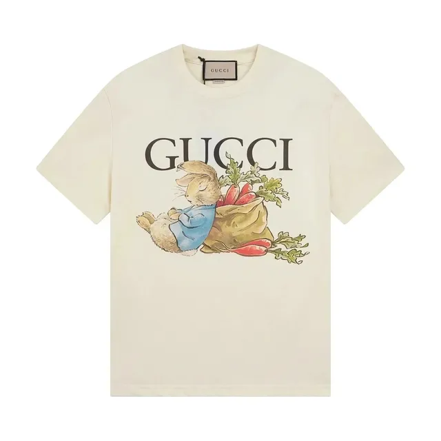 Gucci Peter Rabbit Tee Beige with Rabbit Print