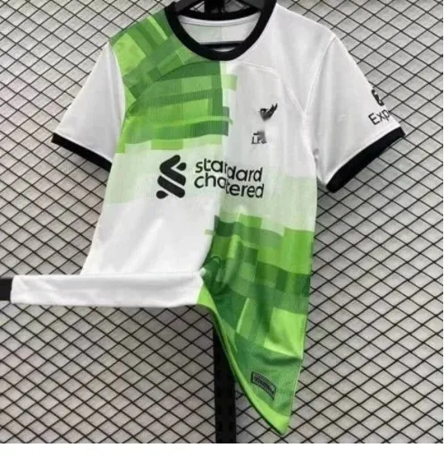New Balance Liverpool FC Third Jersey Pixel Green Gradient