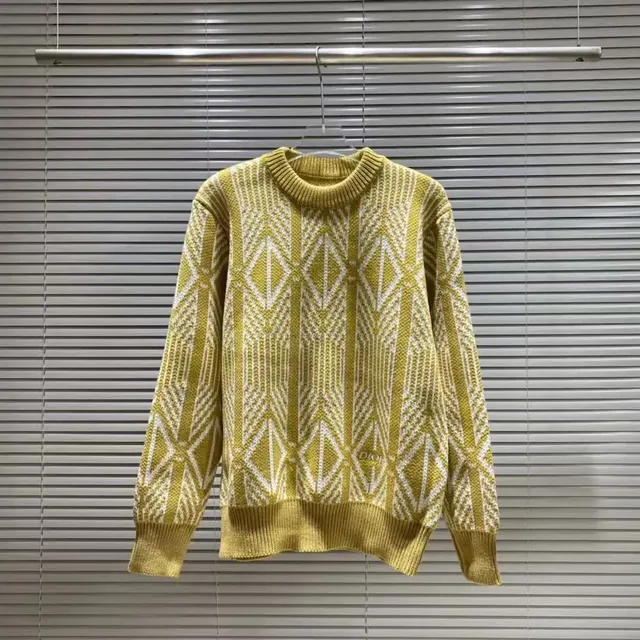 Dior Knit Sweater Geometric Pattern