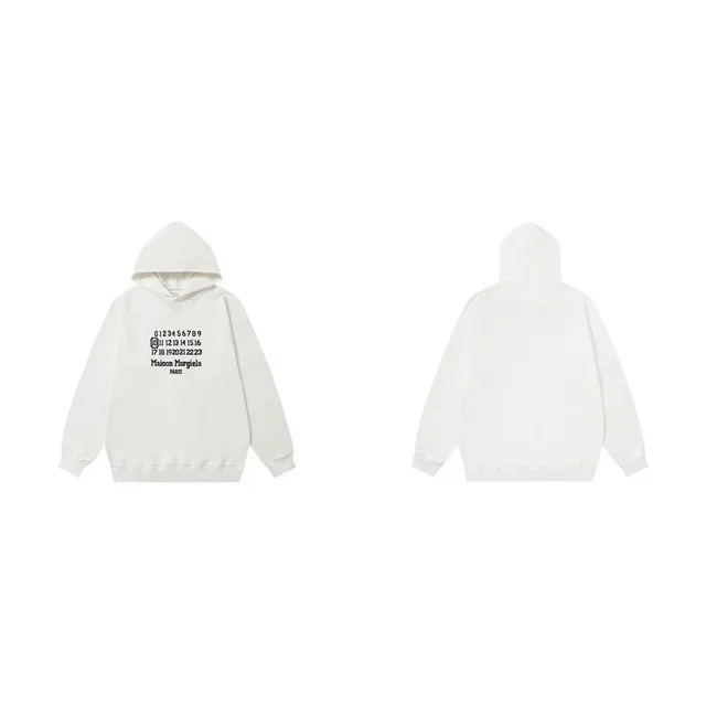 Maison Margiela Hooded Sweatshirt Numbers Print