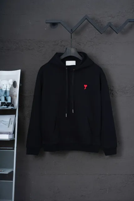 Black 922 small heart thick hooded design