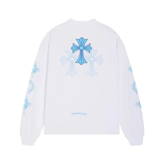 Chrome Hearts Long-Sleeve Tee Cross Logo Print
