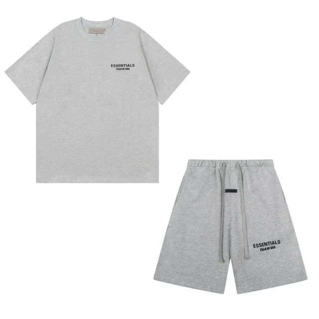 Fear of God Essentials Essentials Set Heather Grey Logo