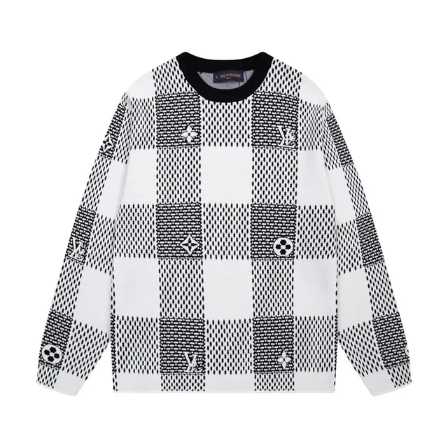 Louis Vuitton Knit Sweater Checkerboard Monogram