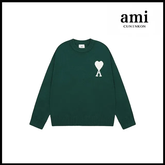 AMI Paris Knit Sweater Heart Logo