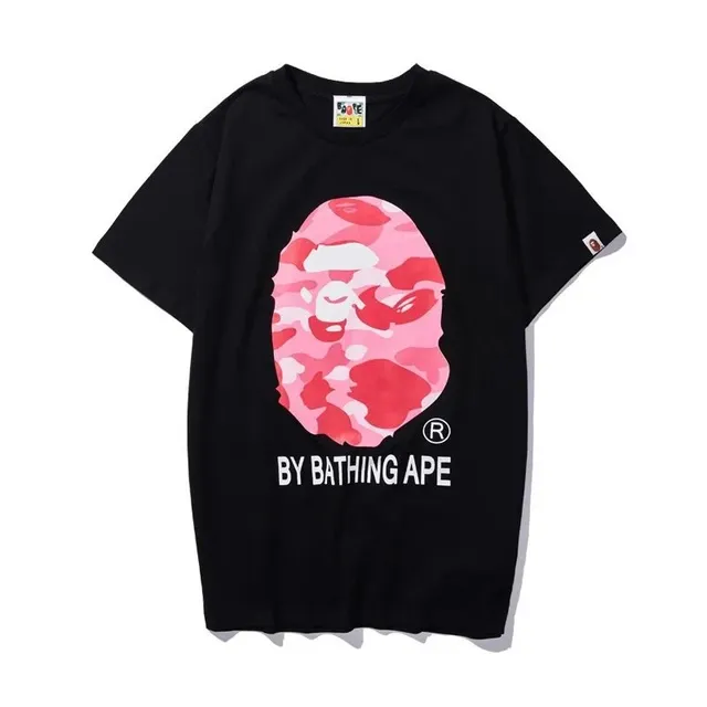 BAPE Camo Ape Head Tee Pink Camo