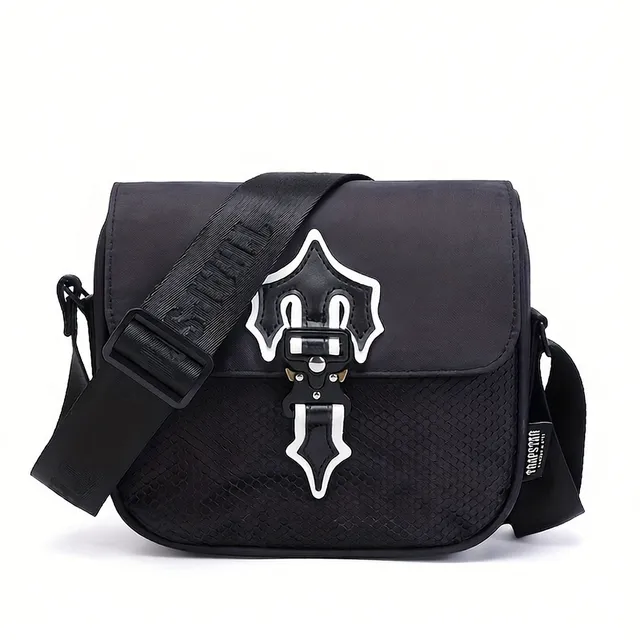 Trapstar Crossbody Bag Snake Texture with Logo Clasp