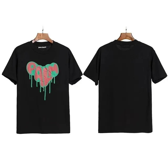 Palm Angels Graphic Tee Dripping Heart Logo