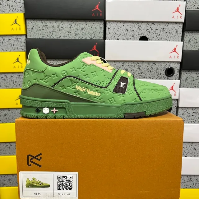 Louis Vuitton LV Trainer Monogram Green