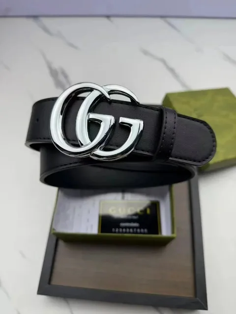 Gucci Double G Belt Silver Buckle