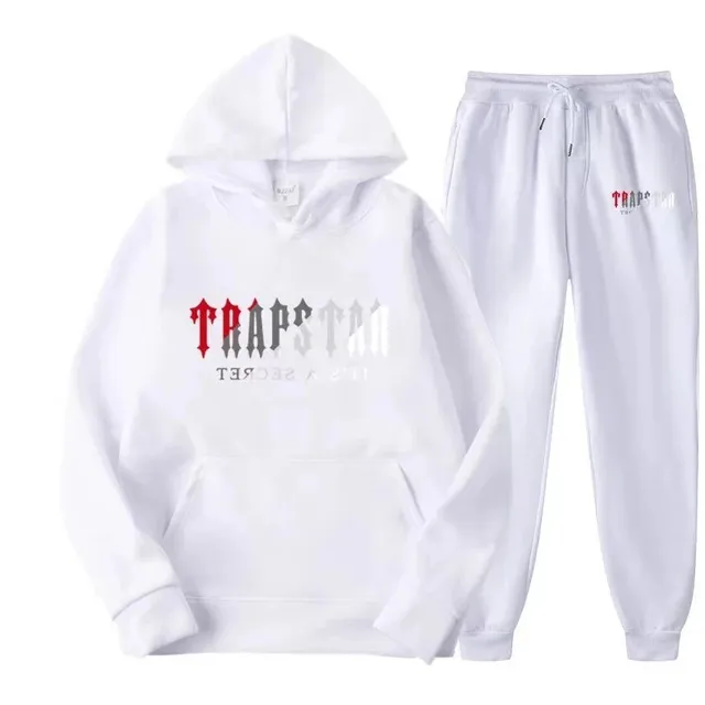 Hoodie and Joggers Set TRAPSTAR Logo Print