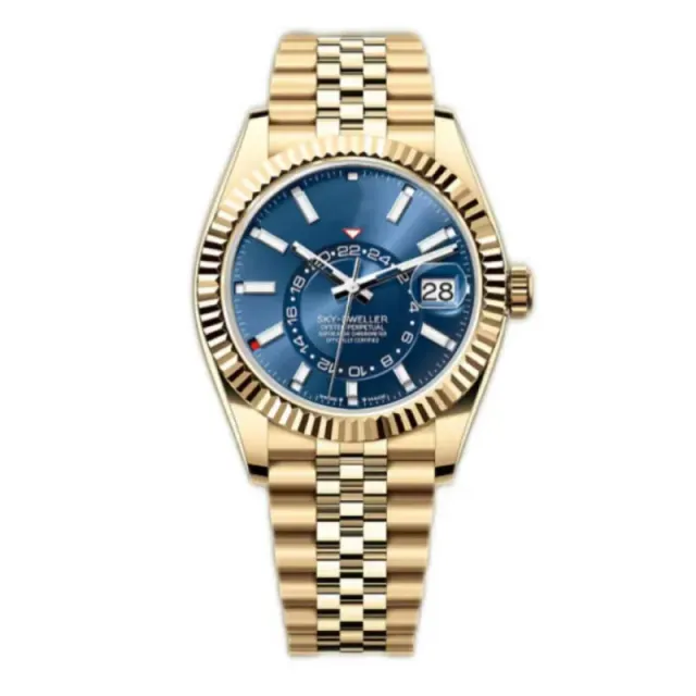 Rolex Sky-Dweller Blue Dial with Gold Oyster Bracelet