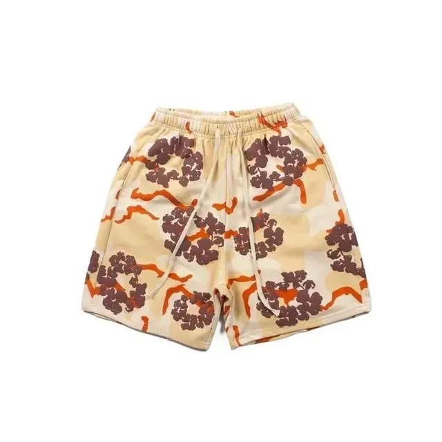 Printed Shorts Camouflage Floral