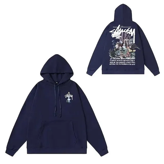 Stüssy Hooded Sweatshirt Graphic Print