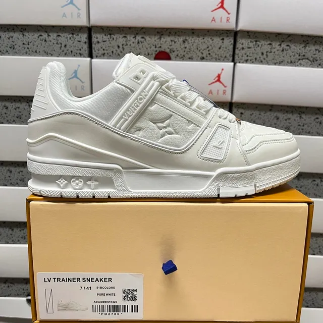 Louis Vuitton LV Trainer Sneaker Pure White