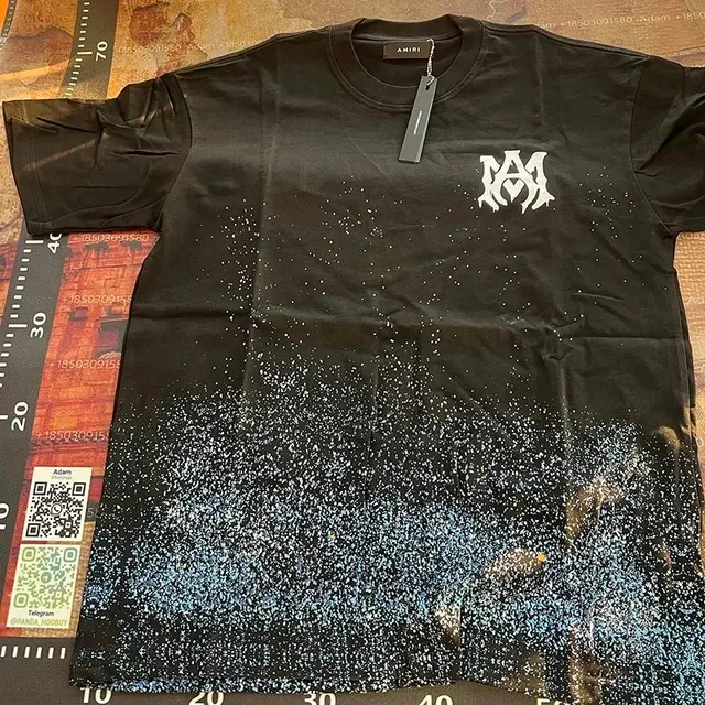 Amiri Graphic Tee Splatter Print