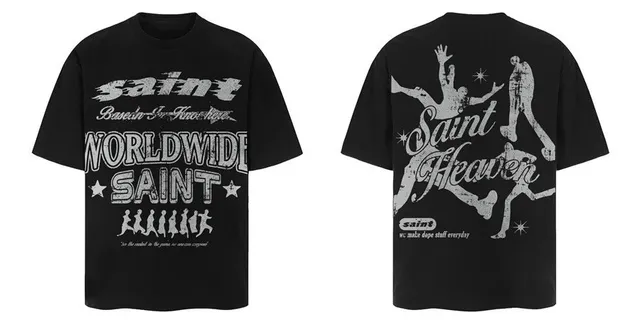 Worldwide Saint Tee Graphic Print