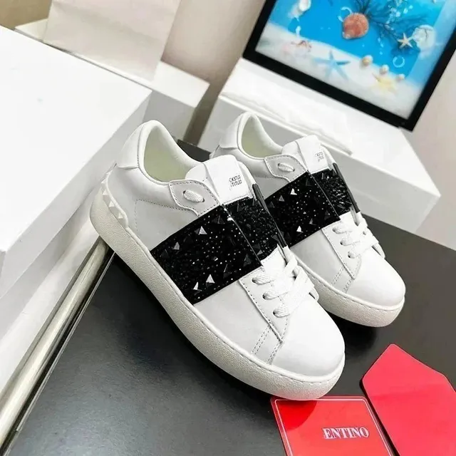 Valentino Rockstud Sneaker Studded Strap