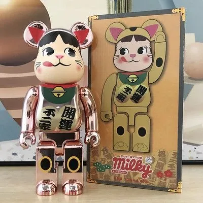 Be@rbrick Bearbrick Milky Maneki-neko Metallic Pink