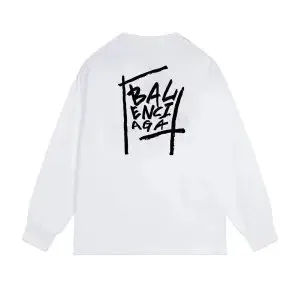 Fear of God Long Sleeve Tee Balenciaga Logo Print