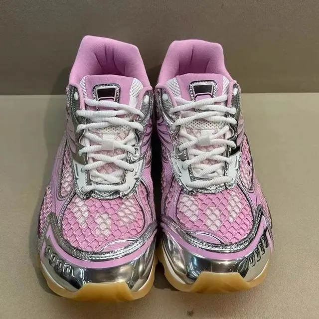 Balenciaga Triple S Pink Mesh with Metallic Accents