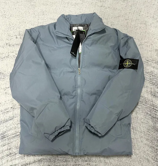 Stone Island Padded Jacket Light Grey