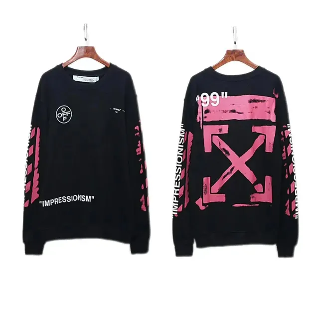 Off-White Crewneck Sweatshirt Impressionism