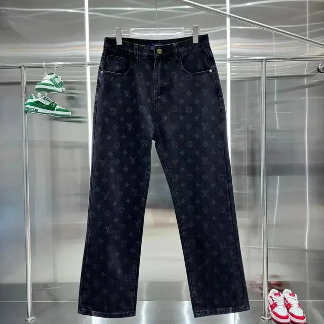 Louis Vuitton Monogram Denim Jeans All-Over Monogram