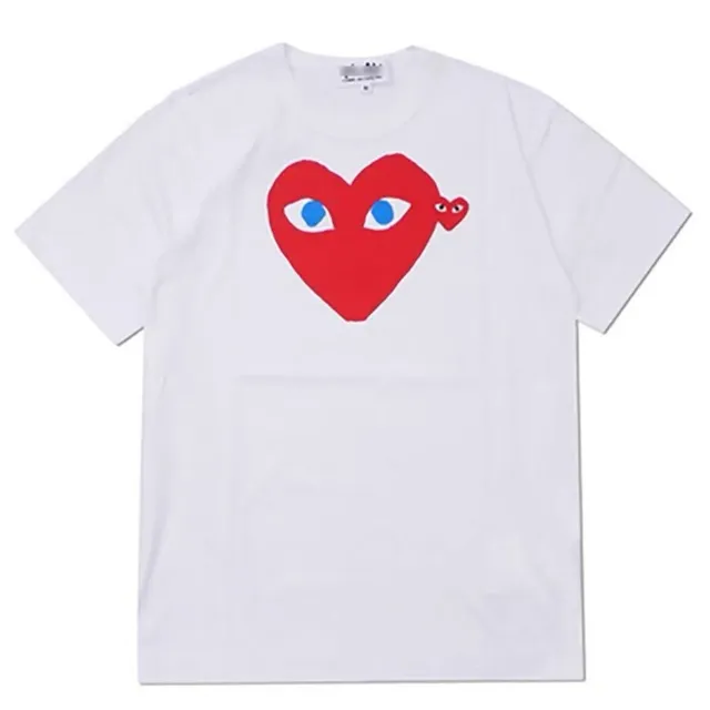 Comme des Garçons Heart T-Shirt Red Heart with Blue Eyes