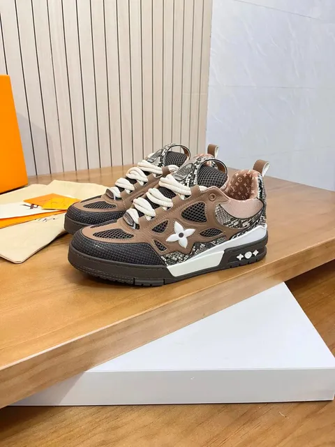 Louis Vuitton LV Trainer Snake Print