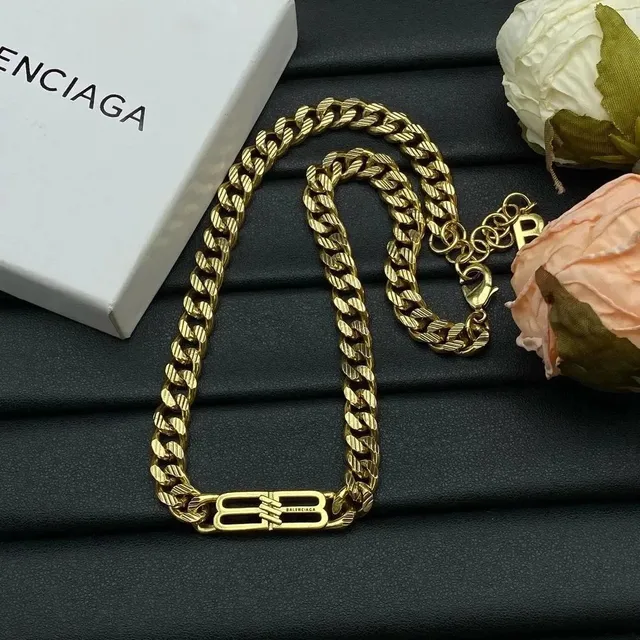 Balenciaga Chain Necklace BB Logo