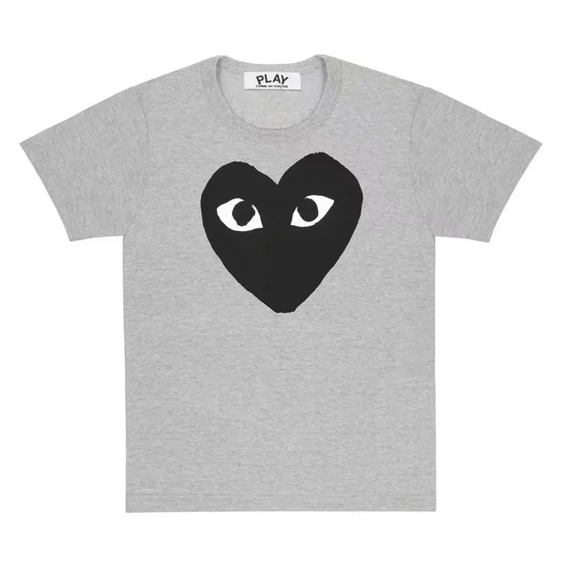 Comme des Garçons Heart Tee Black Heart with Eyes